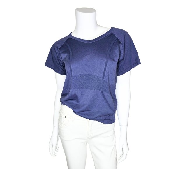 LUYAA Red & Purple Gray Short Sleeve Slim Fit Athletic Top | Size L | Set of 2 - Picture 8 of 10